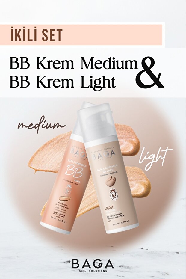 BB Krem Light & BB Krem Medium İkili Set - 1