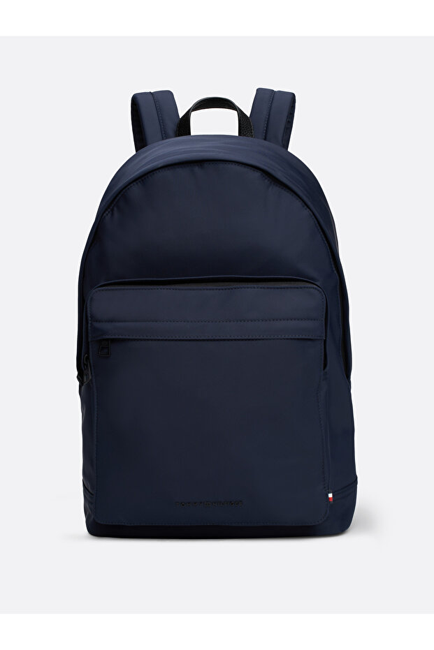 حقيبة ظهر رجالية بلون أزرق سادة - 1