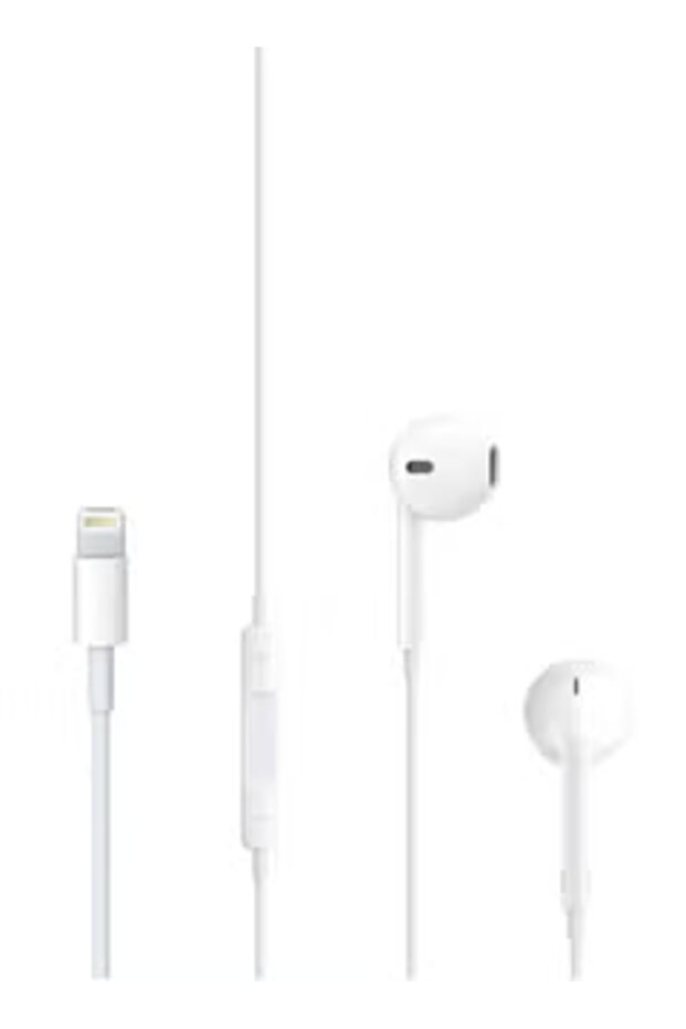 سماعات أذن سلكية لهاتف Apple iPhone باللون الأبيض