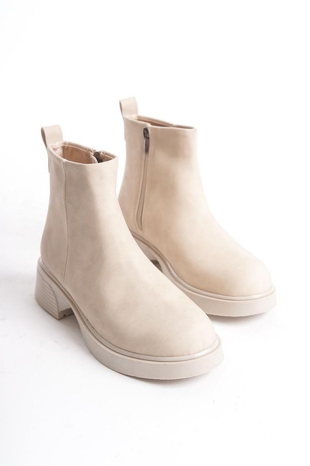 Kadın Mini Bootie Hafif Taban Tam Kalıp Günlük Kışlık Bot Ayakkabı - 4