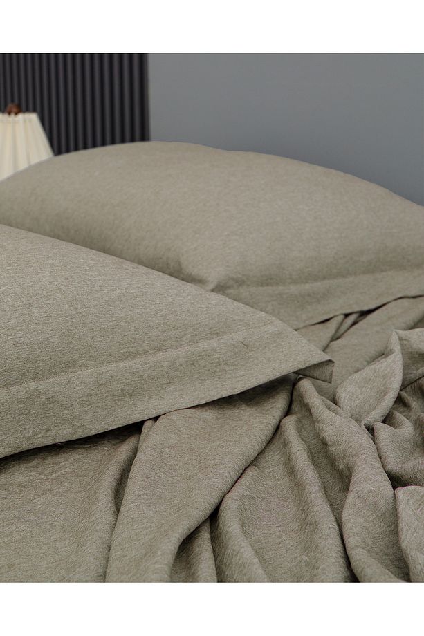 Meleni King Size Comforter Set - Haki - 6