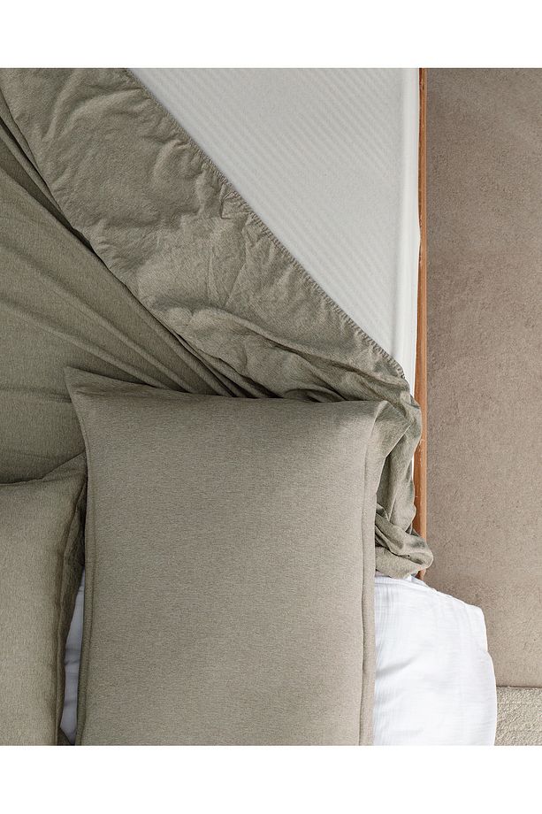 Meleni King Size Comforter Set - Haki - 5