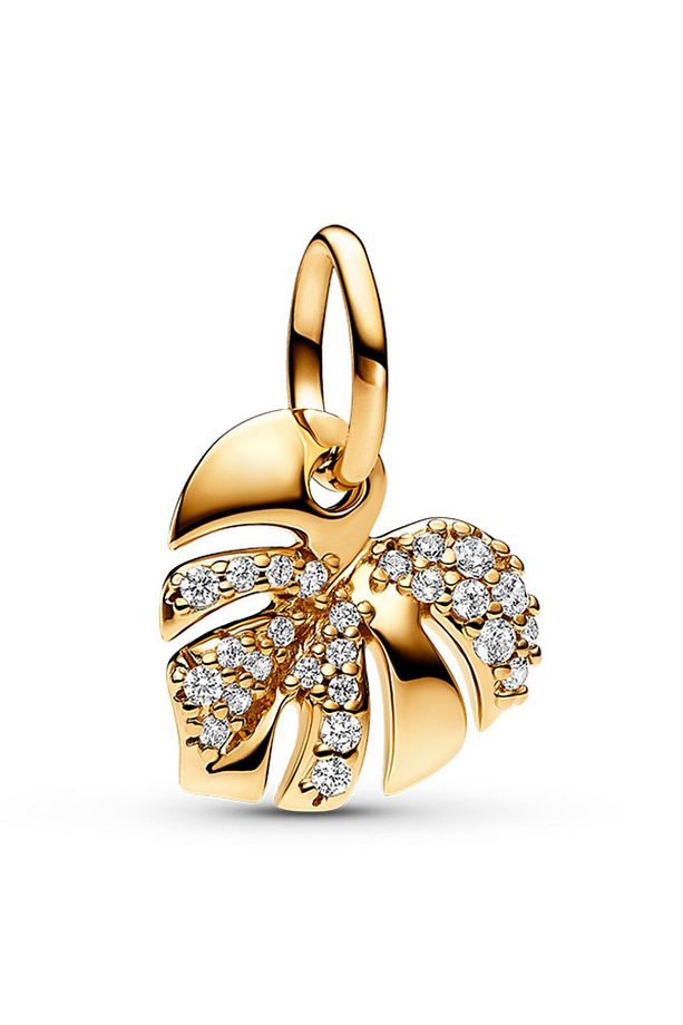 Işıltılı Devetabanı Yaprağı Sallantılı Charm - 1