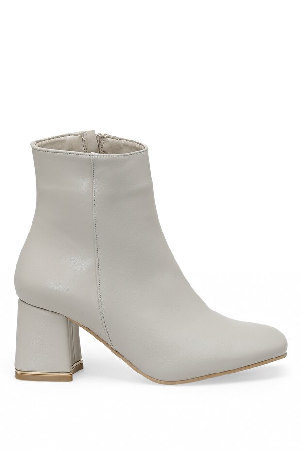 21K-256 2Pr Beige Women's Heeled Boots