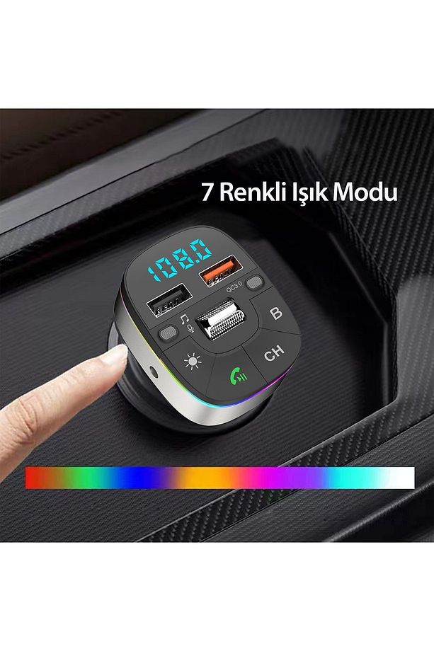 Bluetooth USB3.0 Dijital FM Transmitter - 2