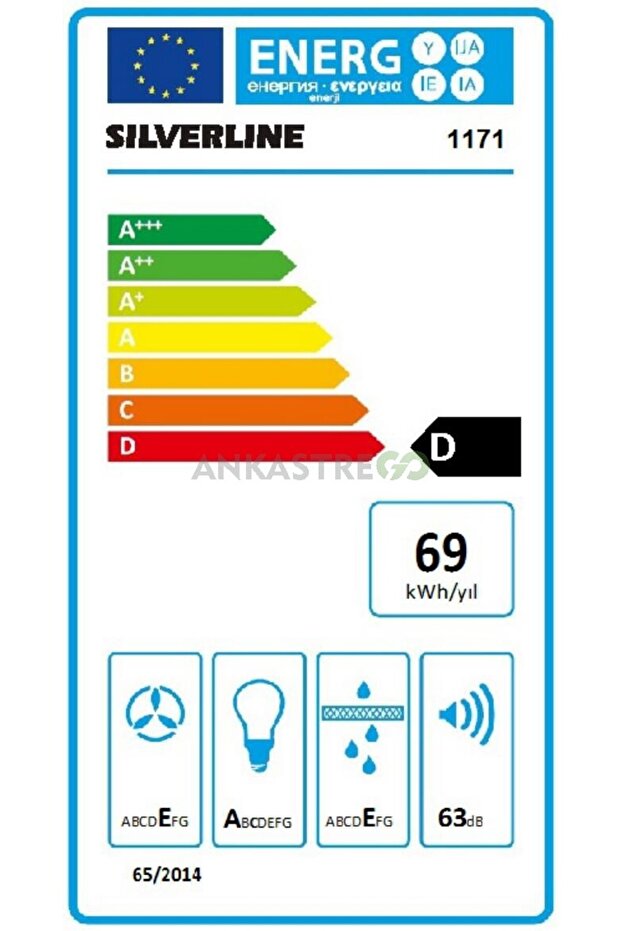 Silverline 1171 Astec Basic Gömme Aspiratör Metalik - 2