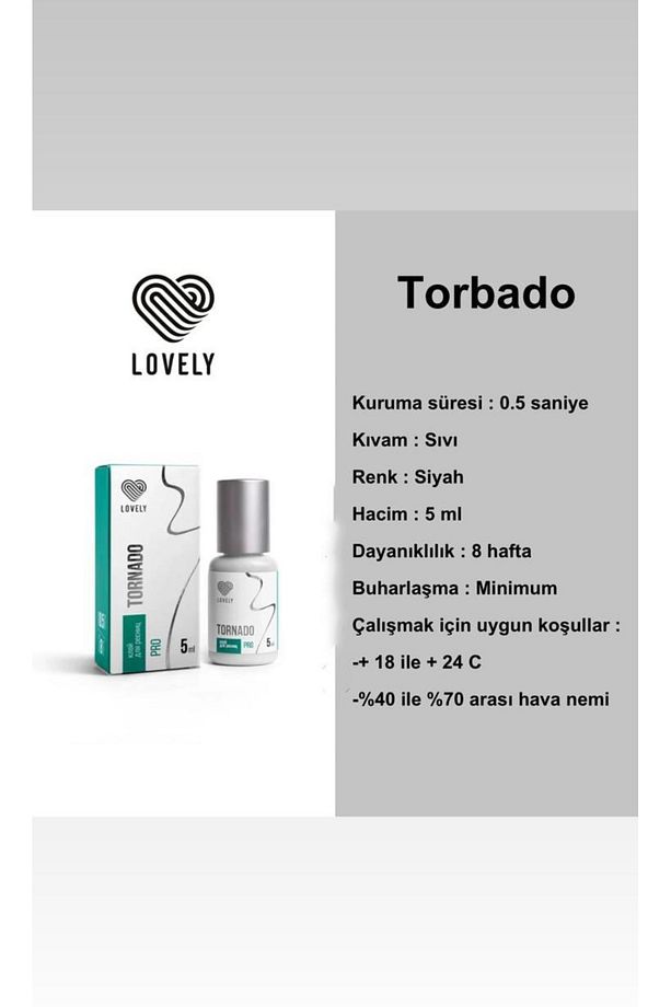 Lovely Professional Tornado Ipek Kirpik Yapıştırıcı 5ml - 3