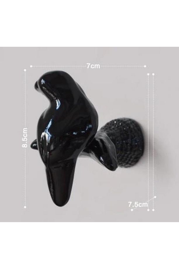 Dekoratif Tekli Kuş Modern Askılık Duvar Dekoru Askılık - 4