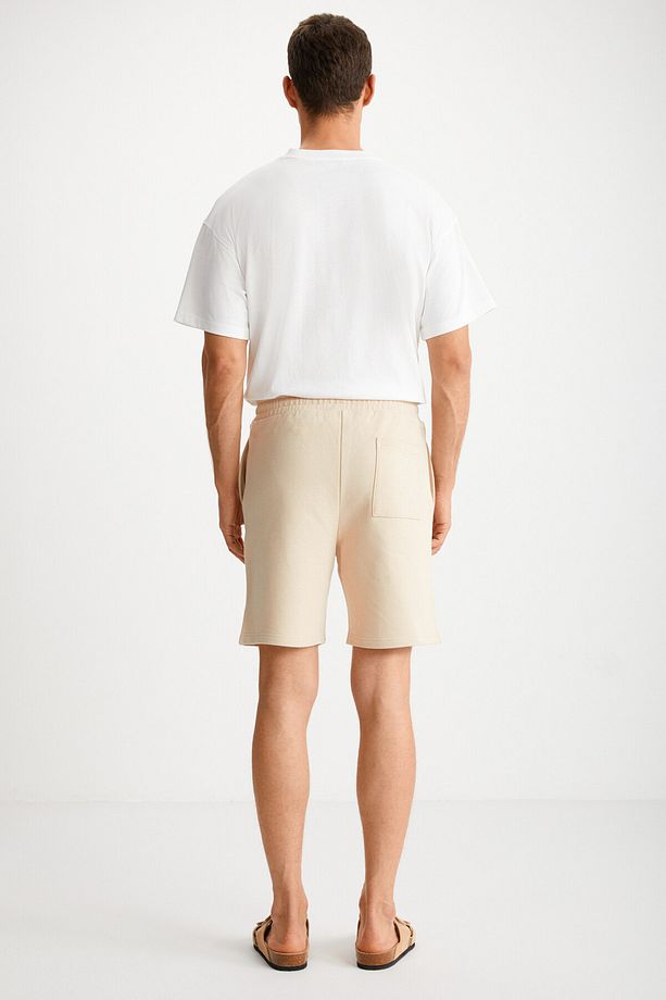 UNCERTAIN Erkek Comfort Fit Bej Şort & Bermuda - 4