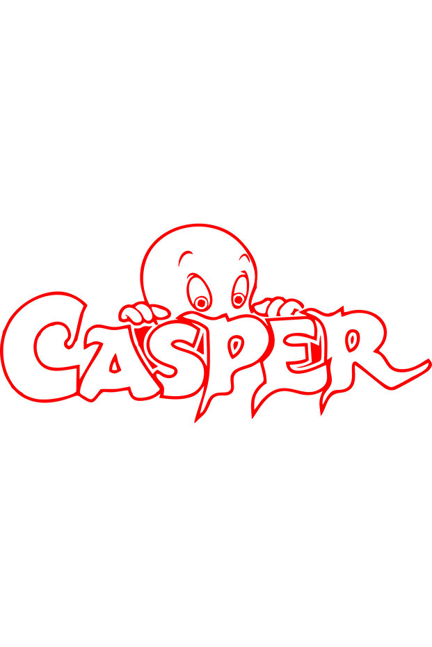 Casper Cute Ghost Car Sticker(39X18 cm)