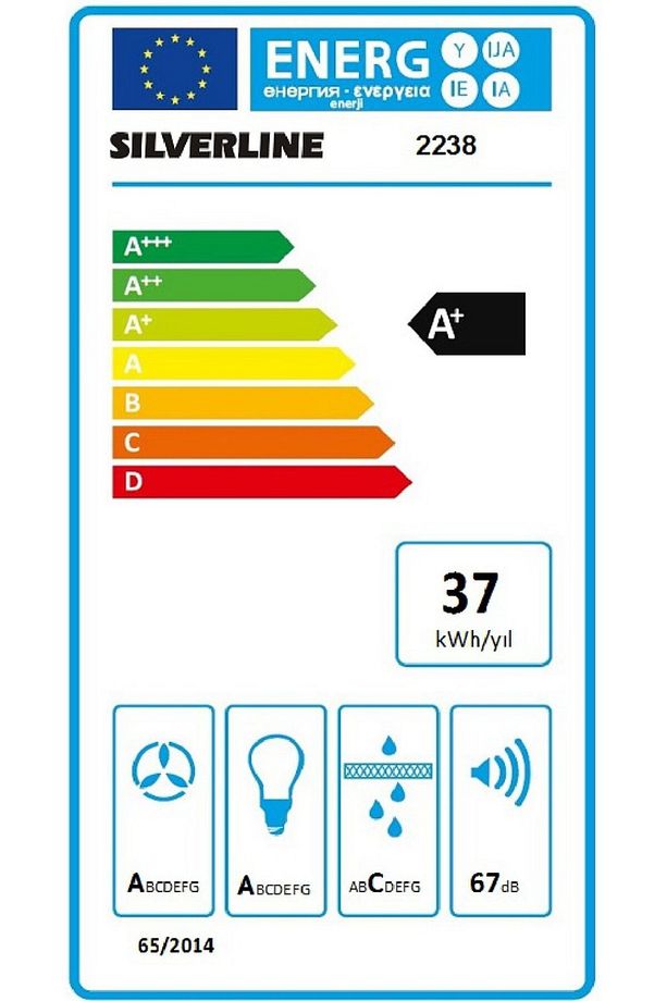 Silverline 2238 Rustic Retro Siyah Davlumbaz A+ Enerji - 6