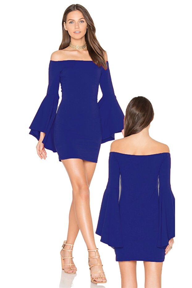 Rochie mini cu mâneci spaniole - 3