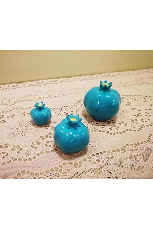 Üçlü Bereket Nar Ev Dekor Biblo - 3