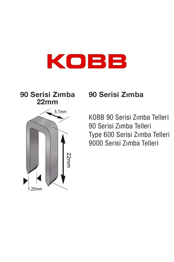 Kbz9022 22mm 2500 Adet 90 Serisi Ağır Hizmet Tipi Zımba Teli - 5