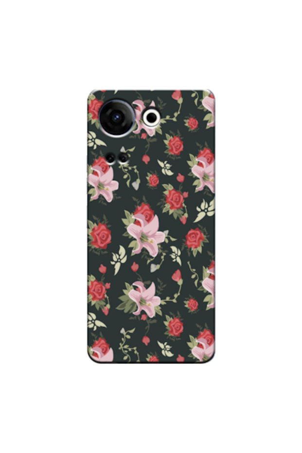 Tecno Camon 20 4g Compatible Case Spring Flowers 1 Silicone Case (Printed)