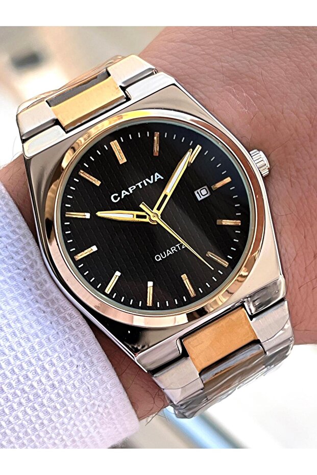 Steel Band Calendar Dial Boxed Series Men's Wrist Watch C01.Es06
