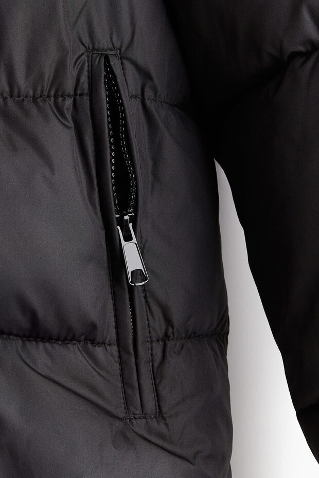Kapüşonlu Pofuduk Ceket - 4