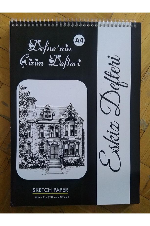 Çizim Defteri Kişiye özel isime özel Sketchbook, Sketchpad,eskiz Defteri, A4 (21 CM X 29,7 CM) - 1