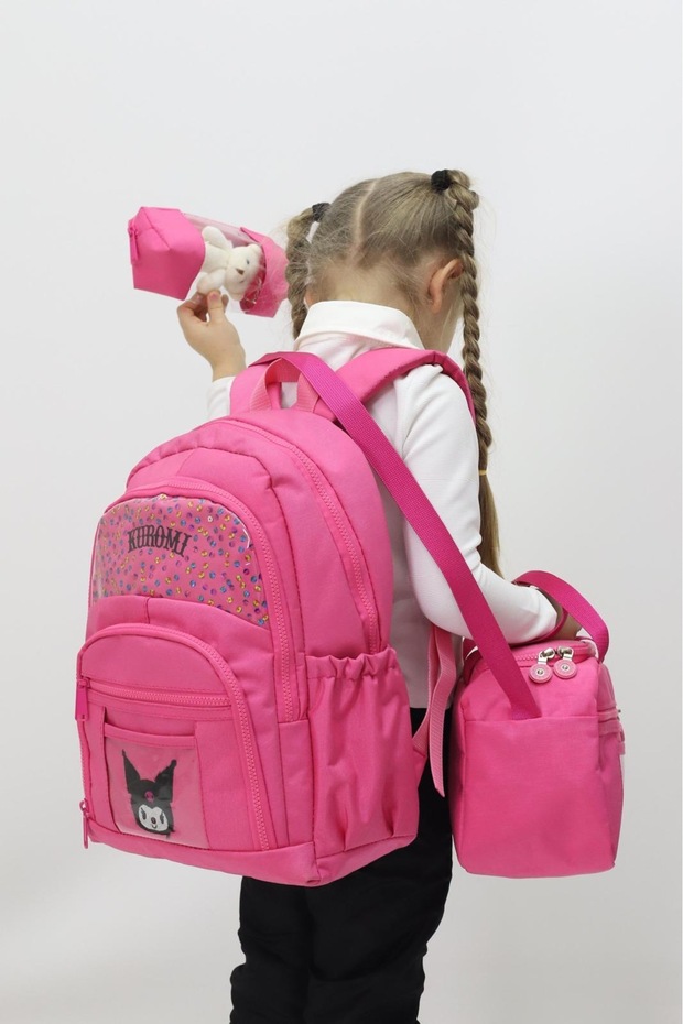 Kuromi Triple Primary School Set with Thermal Lunchbox