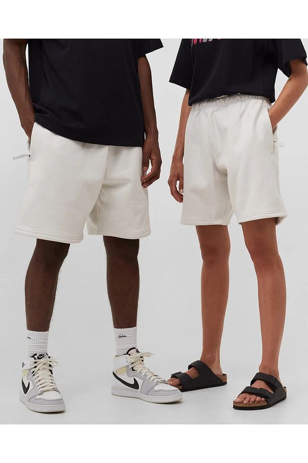 Solo Swoosh Fleece Oversize Short Krem Erkek Şort - 3