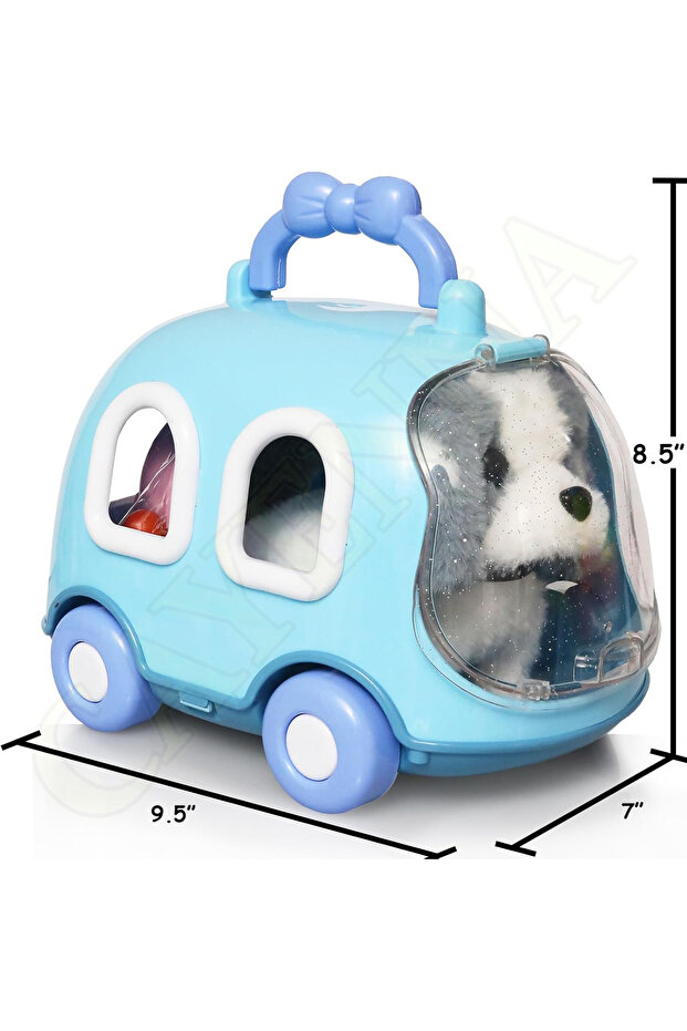 Kutulu Taşıma Çantalı Pilli Köpek Set - 4