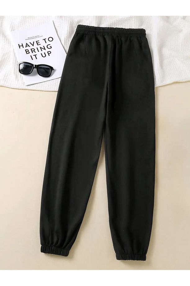 Siyah Unisex Jogger Paça Lastikli Eşofman Altı ŞAH MODAff5563424 - 3