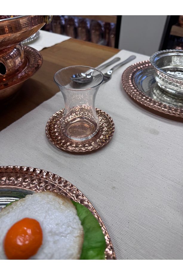 Bakır çay tabağı - 4