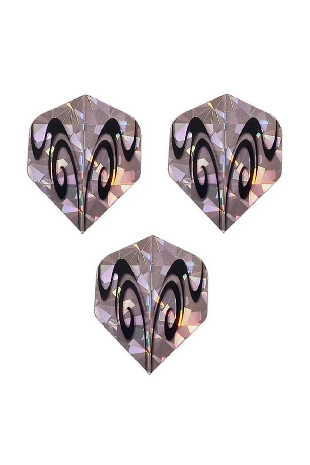 15 Adet (5 FARKLI TAKIM) Hologramlı Parlak Standart Tasarım. Dart Flight-flayt Set - 6