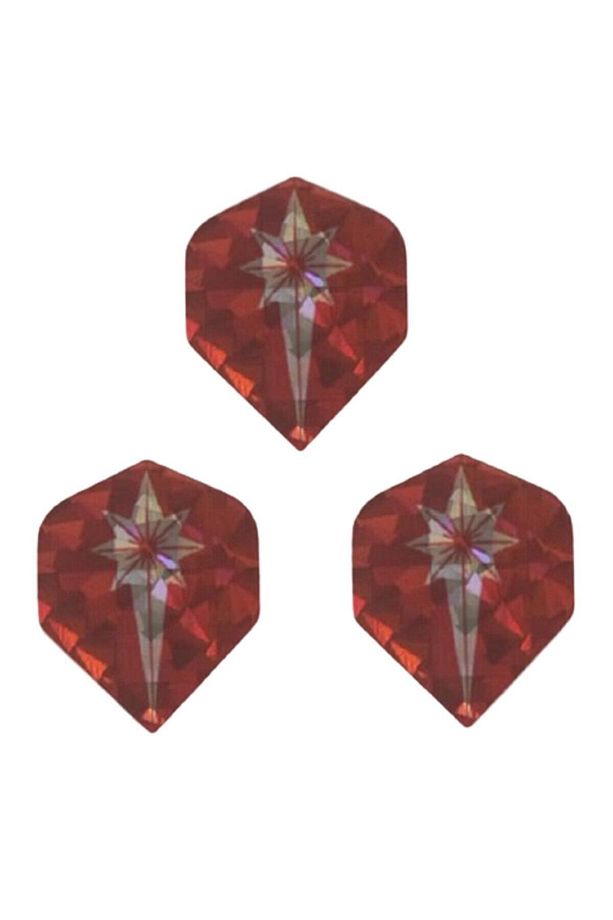 15 Adet (5 FARKLI TAKIM) Hologramlı Parlak Standart Tasarım. Dart Flight-flayt Set - 5