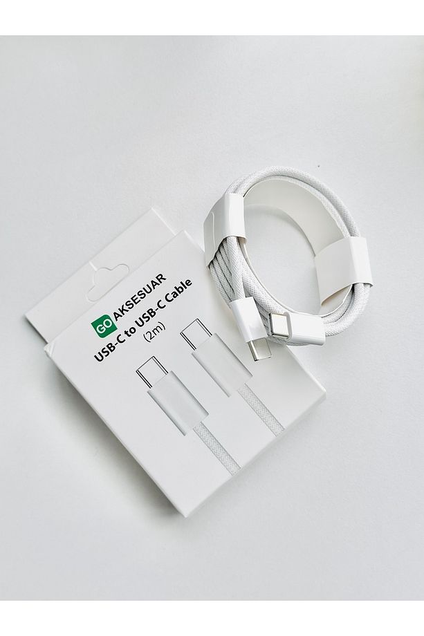 Iphone USB-C To USB-C 20w 2 Metre Hızlı Şarj Kopmaz Örgü Kablo Iphone 15-15promax-16-16promax-16plus - 7