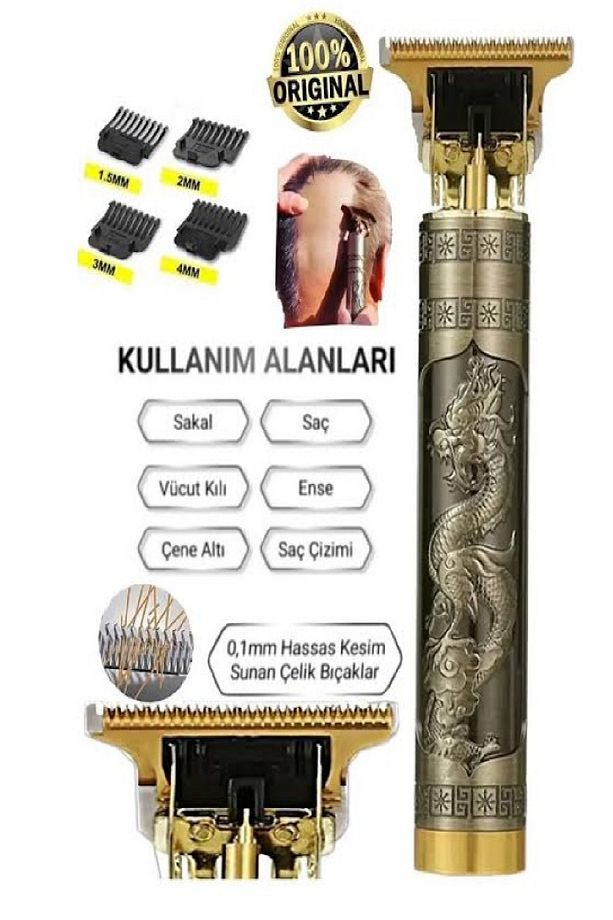 4 Farklı Başlıklı Saç Ve Sakal İçin 0 Kesebileceğiniz Tarzınızı Oluşturabileceğiniz Traş Makinesi - 6