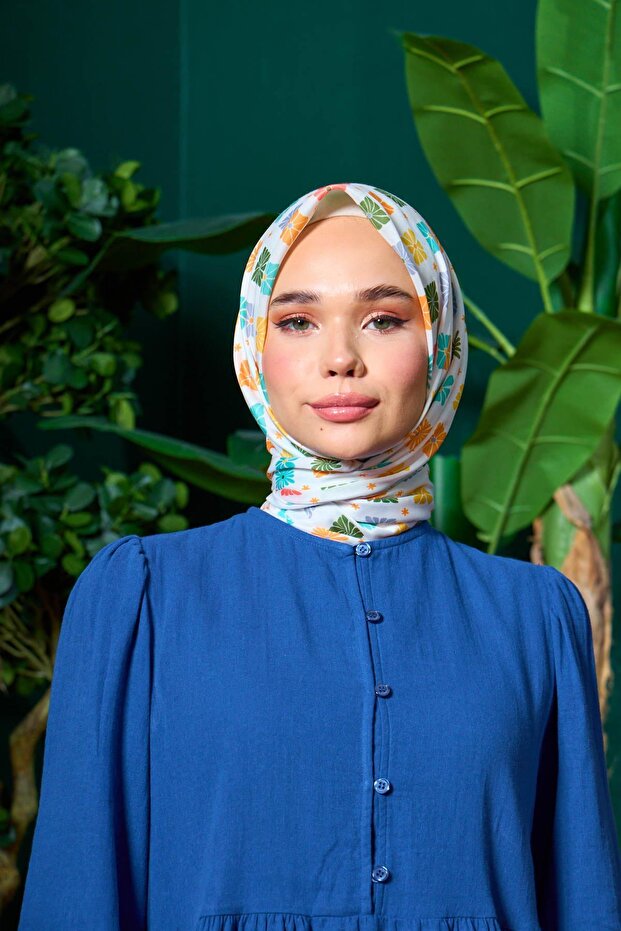 مجموعة مراكش وشاح ناعم برتقالي أخضر 1204-06