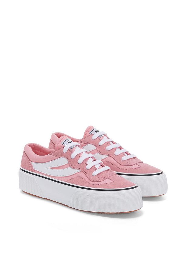 3041 Revolley Colorblock Platform Kadın Pembe Platform Sneaker - 1