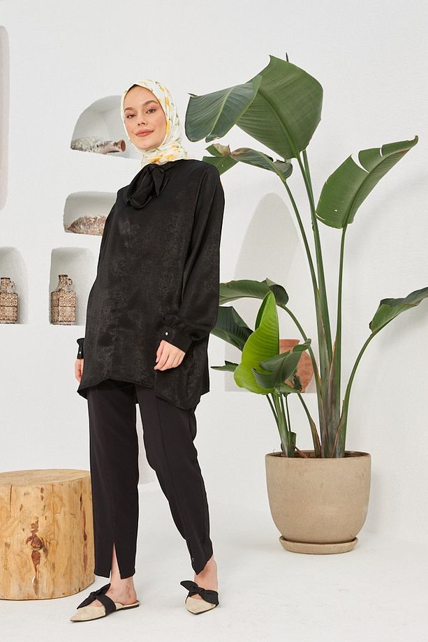 Daisy Sarı Pamuk Viskon Eşarp - 2