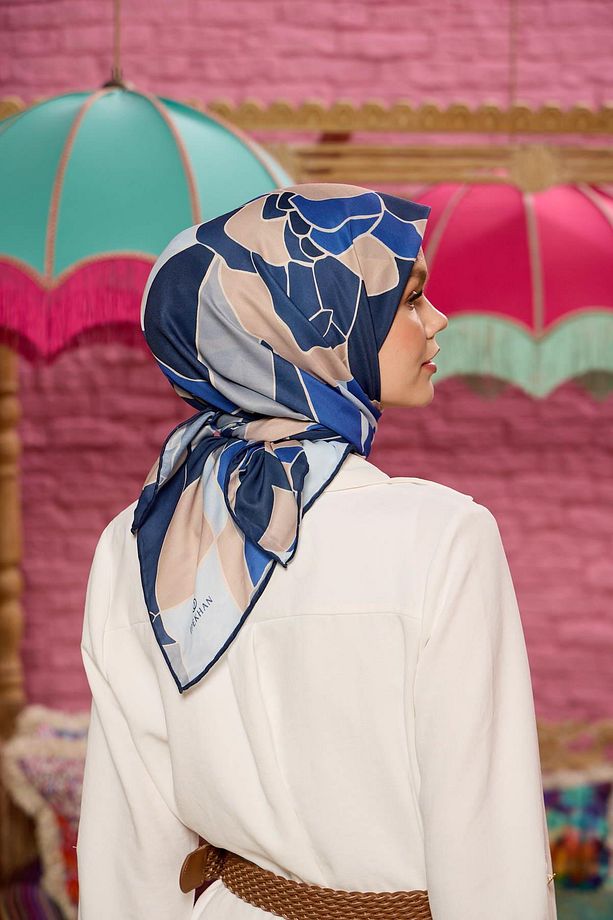 Marrakech Koleksiyon Soft Eşarp Vizon Mor 1198-05 - 3