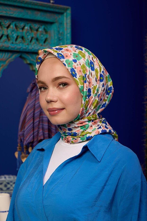 مجموعة مراكش وشاح ناعم أزرق داكن سلمون 1192-12