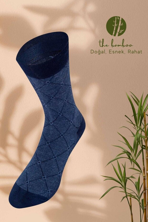 Weweus Navy Blue Men's Winter Natural Bamboo Socks 891