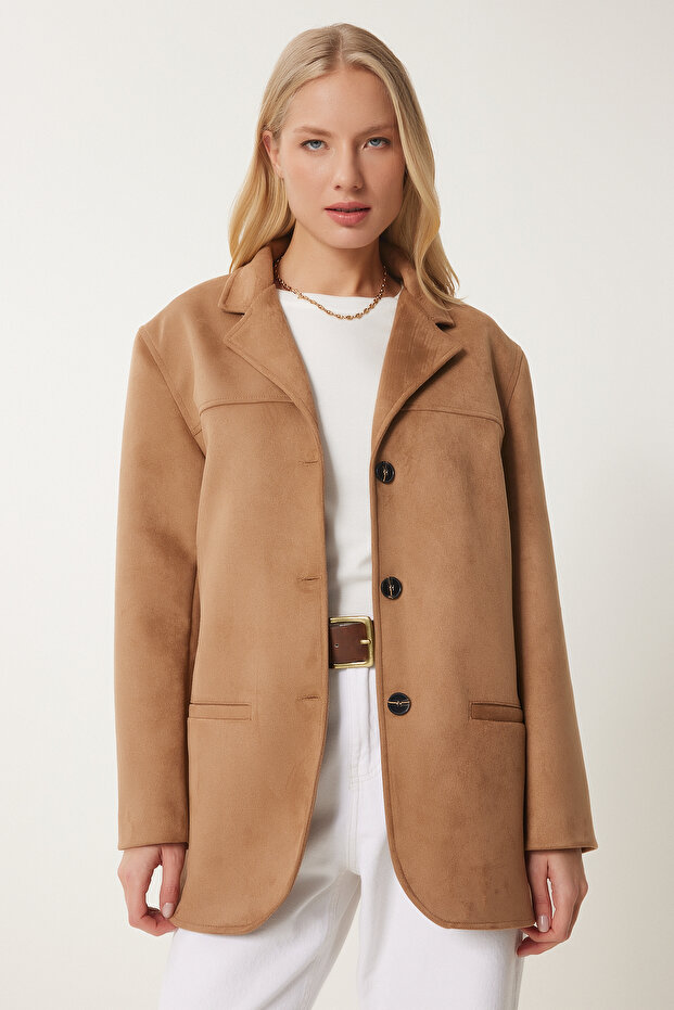 Women's Mink Premium Suede Jacket Fk00012