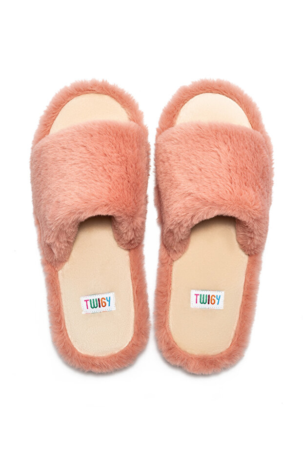 Lisa Peluş Kadın Ev Terliği Pembe 36/41 - 4