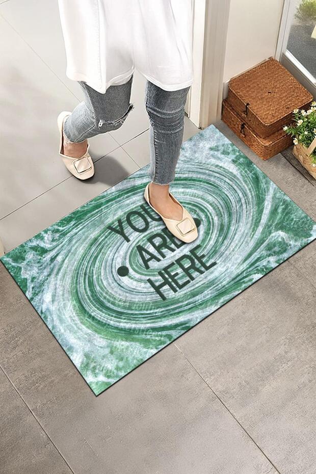 Door Front Mat - Modern and Stylish Door Mat (You'R Here)