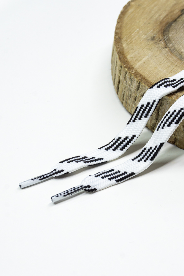 120 cm Flat Line Pattern Casual & Sports Wide Shoelaces - 1 Pair