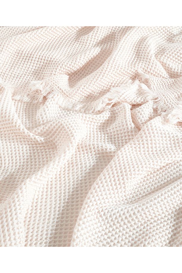 %100 Pamuk Waffle Tek Kişilik Yatak Örtüsü 160x240 cm - 2