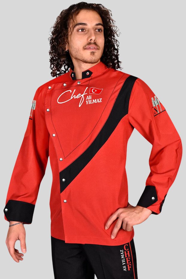 Name Gift Cook Jackets, Red Chef Jackets, Chef Jerseys