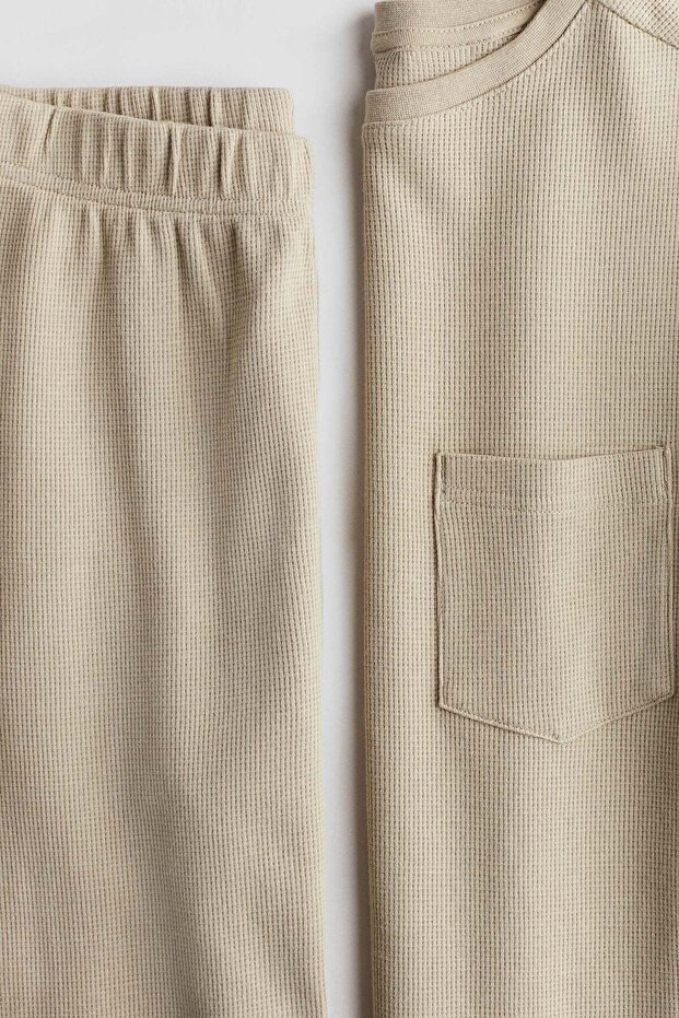 2-piece waffled jersey set