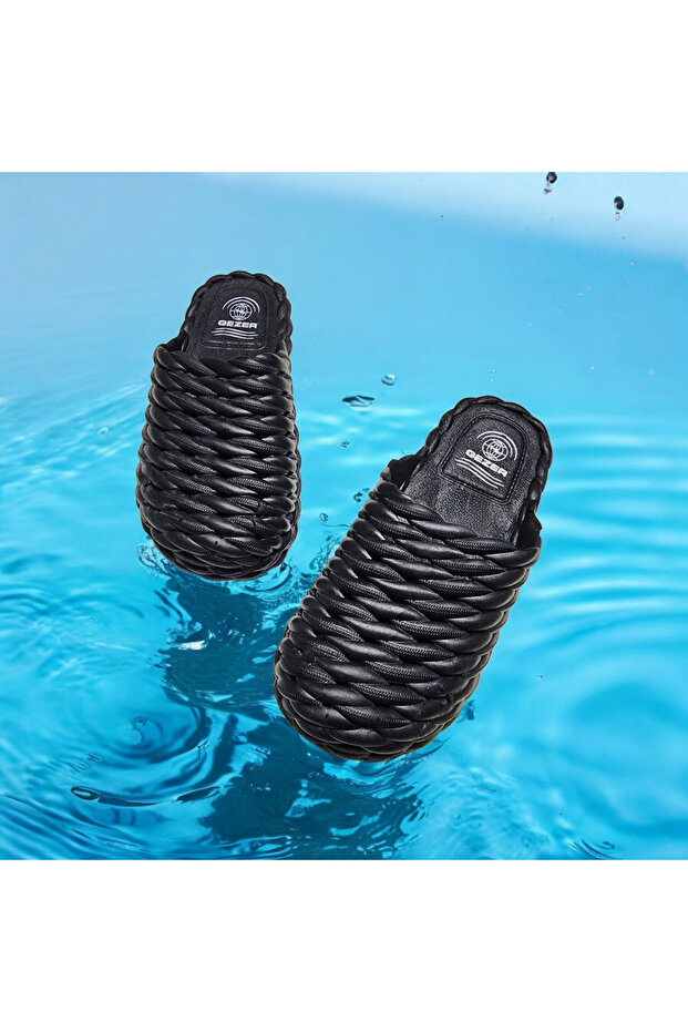 Summer Non-Slip Sole Wet Floor Straw Look Pool, Beach, Sea Slippers