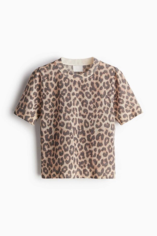 Fine-knit T-shirt