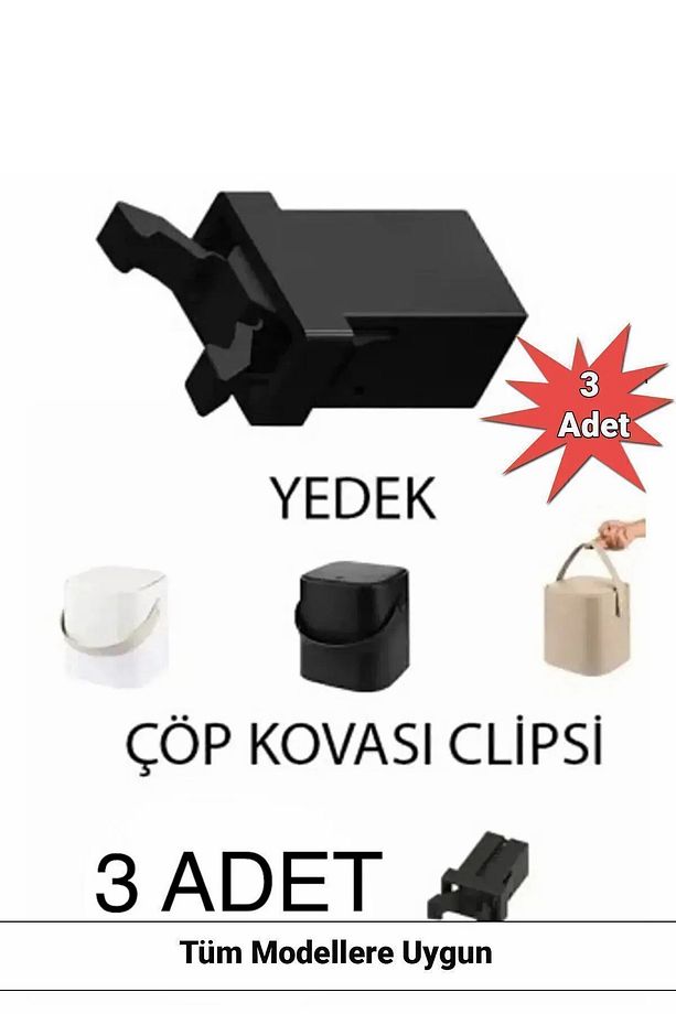 Sihirli Çöp Kovası,tuffex, Switch Yedek Kilit 3 Adet Yedek Kilit Klipsi Tüm Litre Ve Modellere Uygun - 1
