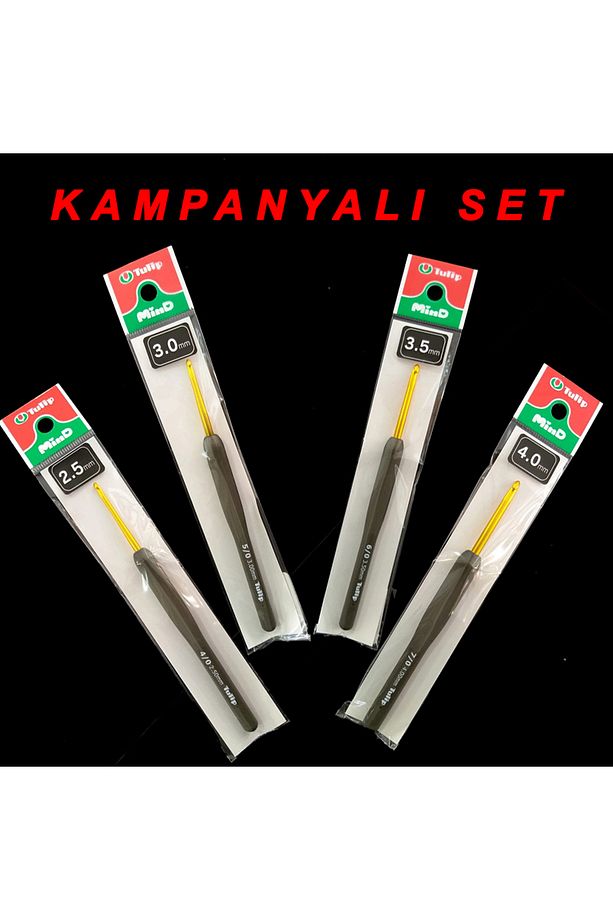 KAMPANYALI - 2.5-3.0-3.5-4.0 mm Tulip Mind Örgü Tığları - 1