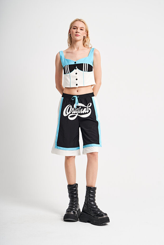 Patterned Designed Crop Top - 3