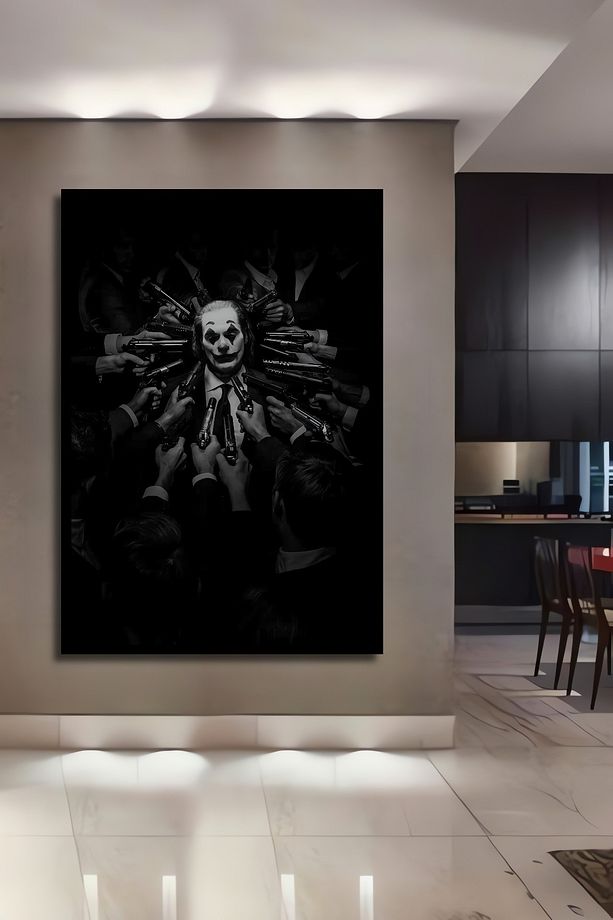 Joker Kaos Ahşap MDF Dekoratif Ev/İşyeri Duvar Tablo Dikdörtgen Ev/İşyeri Duvar Tablo - 2